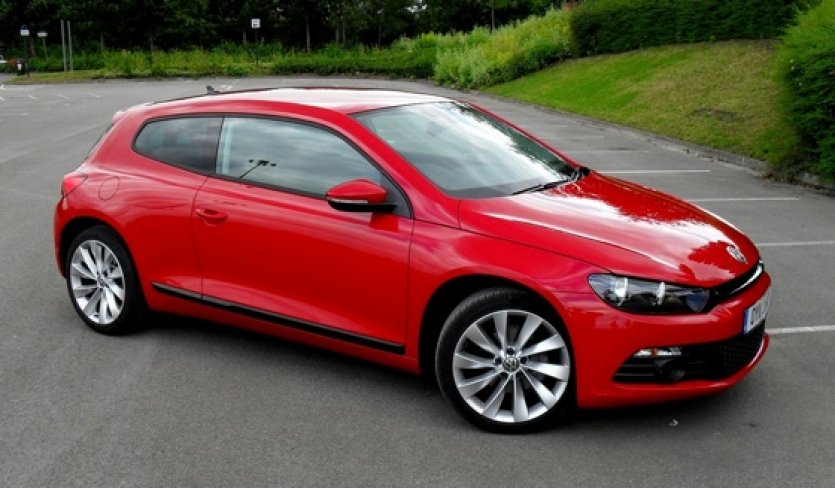 VW Scirocco красный