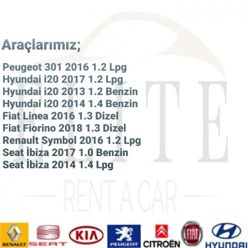 ELİTE RENT A CAR’DAN DİZEL OTOMATIK PEUGEOT 301